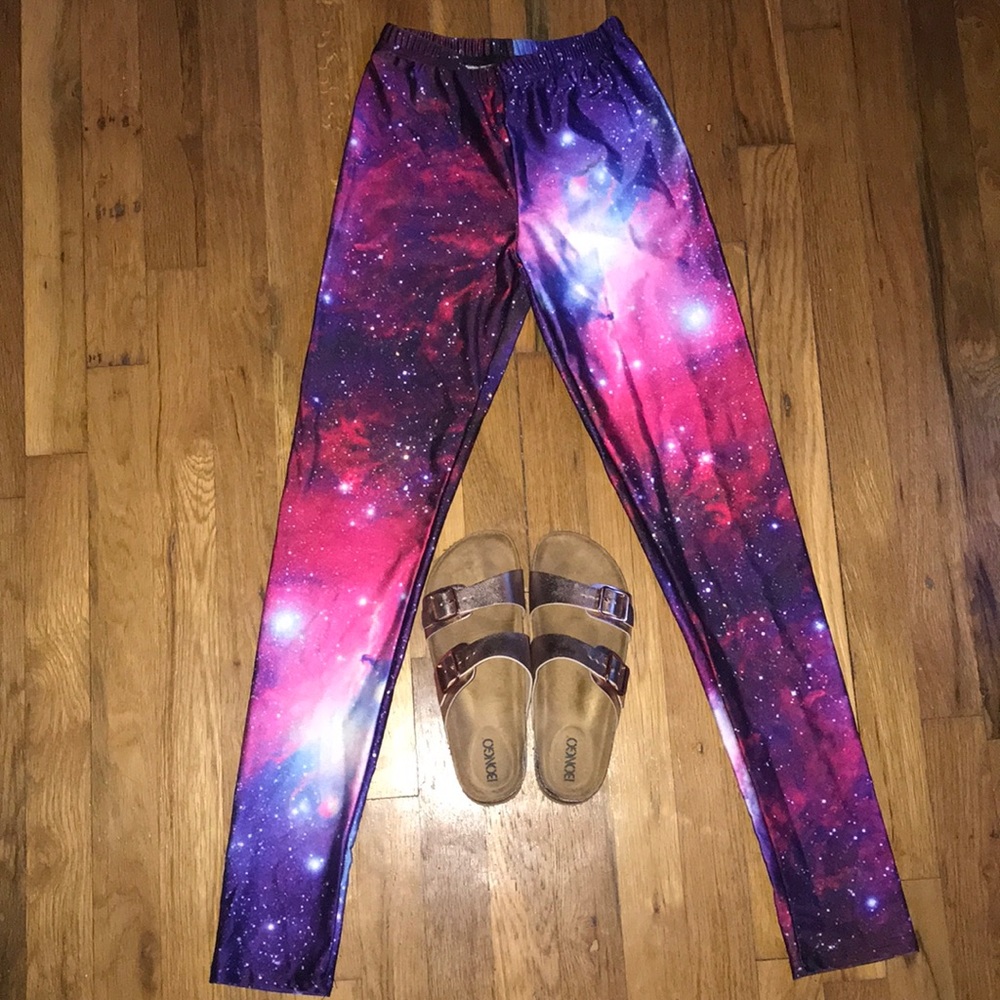 High waisted space leggings